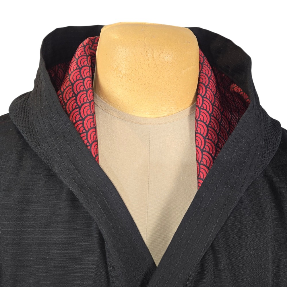 Budo Brothers Hood-Gi Black Red Hooded Jacket Men Martial Arts MMA HeavyweightXL - Picture 3 of 15